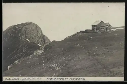 AK Reichensteinhütte, Ansicht mit Eisenerzer Reichenstein