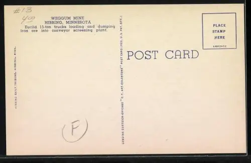 AK Hibbins, MN, Eisenerzabbau mit Kran und LKW`s