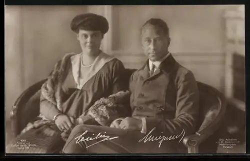 AK Kronprinz Wilhelm von Preussen und Gattin