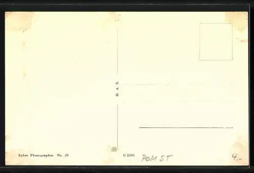 AK Swinemünde, Promenade mit Konzertplatz aus der Vogelschau