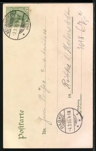 Künstler-AK Wörth, Kaiser Friedrich-Denkmal