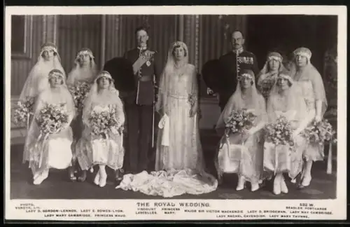 AK The Royal Wedding, Princess Mary and Viscount Lascelles, Königshaus von England