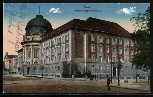 AK Posen / Poznan, Strassenbahntrassen und Ansiedlungskommission