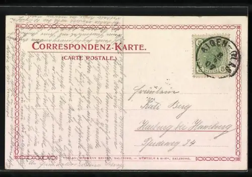 Künstler-AK Edward Theodore Compton: Aigen bei Salzburg
