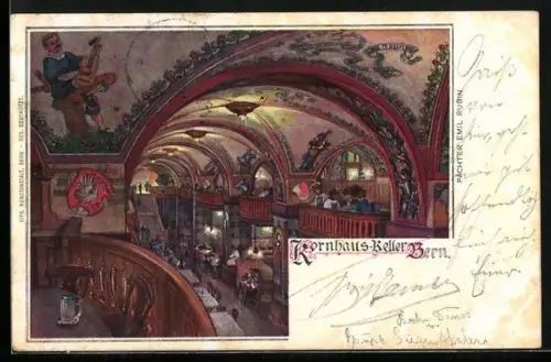 Künstler-AK Bern, Kornhaus-Keller