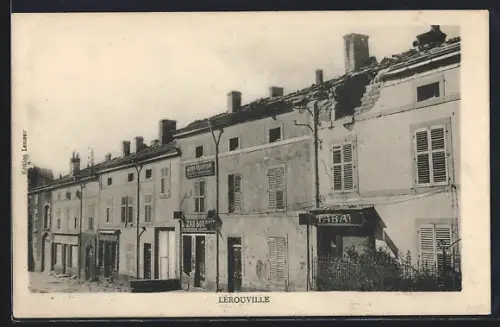 AK Lérouville, Ortspartie mit Geschäftshäusern