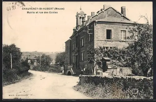 AK Chauvency-St-Hubert, Mairie et rue des ecoles