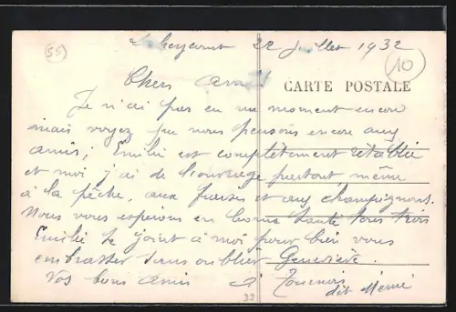 AK Laheycourt /Meuse, Rue de la gare