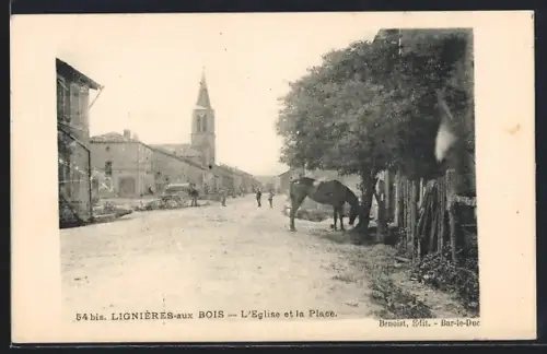 AK Lignières-aux Bois, L`Eglise et la Place