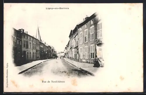 AK Ligny en Barrois, Rue de Neufchâteau