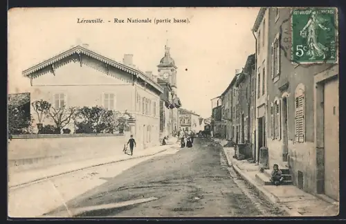 AK Lérouville, Rue Nationale, partie basse