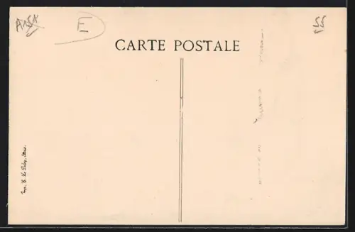 AK Esnes, Rue des Mouleurs, Strassenpartie