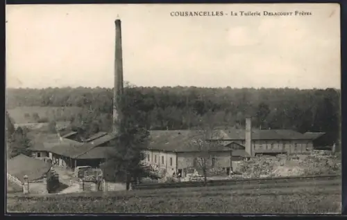 AK Cousancelles, La Tuilerie Delacourt Frères