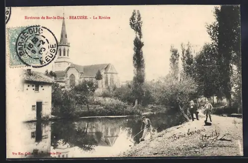AK Beauzée, Environs de Bar-le-Duc, La Rivière