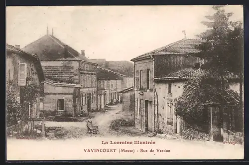 AK Vavincourt, Rue de Verdun
