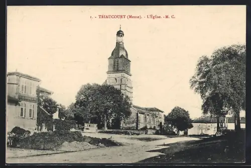 AK Triaucourt, L`Eglise