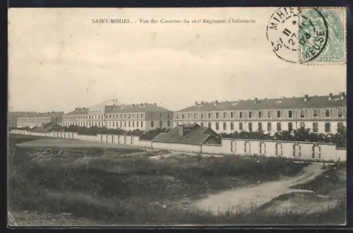 AK Saint-Mihiel, Vue des Casernes du 161 Régiment d`Infanterie