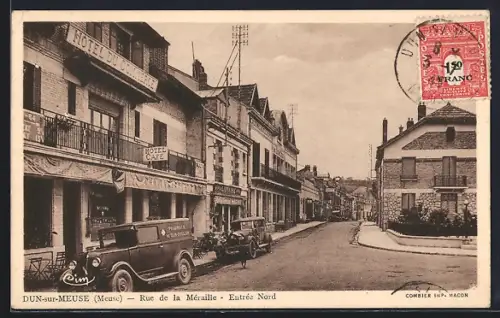AK Dun-sur-Meuse, Rue de la Méraille, Entrée Nord