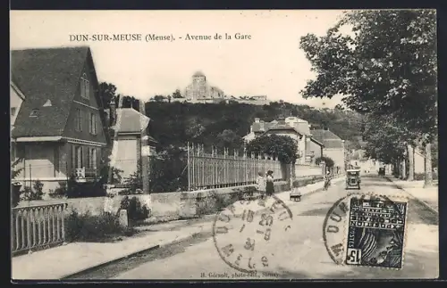 AK Dun-sur-Meuse, Avenue de la Gare