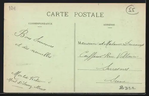 AK Dun-sur-Meuse, Avenue de la Gare