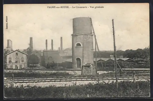 AK Pagny-sur-Meuse, La Cimenterie, Vue générale