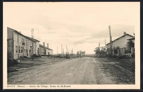 AK Béney, Sortie du Village, Route de St-Benoit