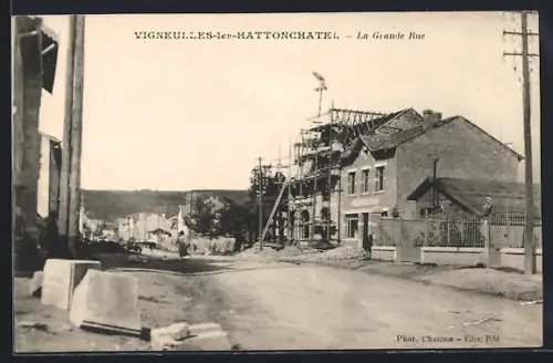 AK Vigneulles-les-Hattonchatel, La Grande Rue, Strassenpartie