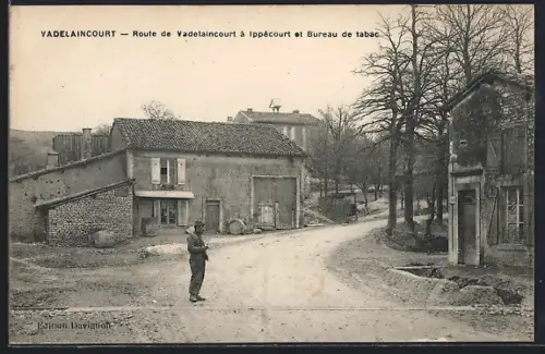 AK Vadelaincourt, Route de Vadelaincourt à Ippécourt et Bureau de tabac