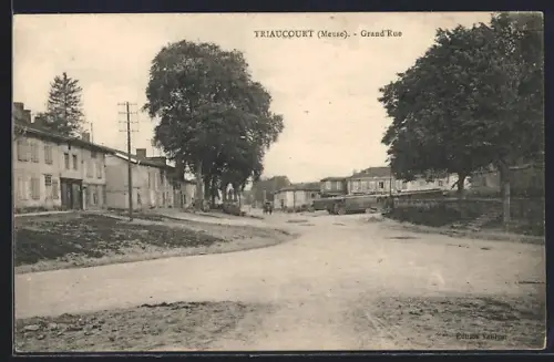 AK Triaucourt, Grand Rue