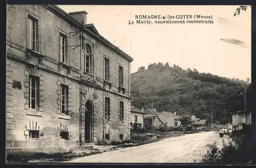 AK Romagne-s-les-Cotes, La Mairie, nouvellement reconstruite