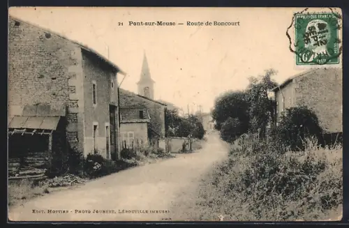 AK Pont-sur-Meuse, Route de Boncourt
