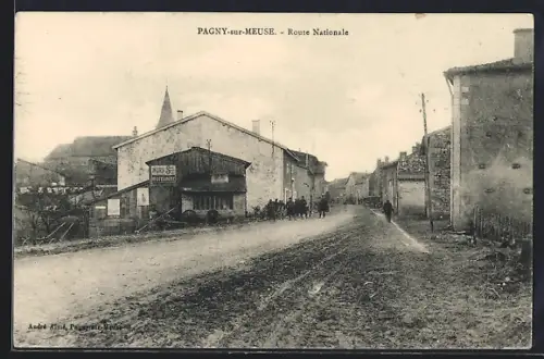 AK Pagny sur Meuse, Route Nationale