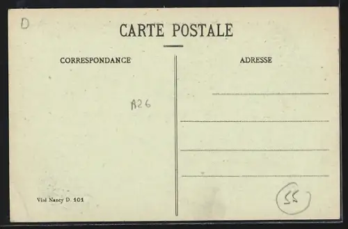 AK Pont-sur-Meuse, Entrée de la Route de Toul