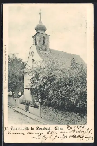 AK Dornbach /Wien, Partie an der Annacapelle