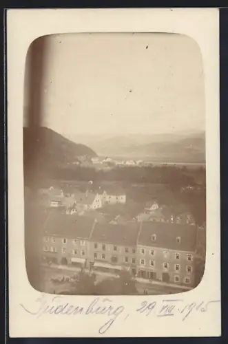 AK Judenburg, Teilansicht mit Bergen