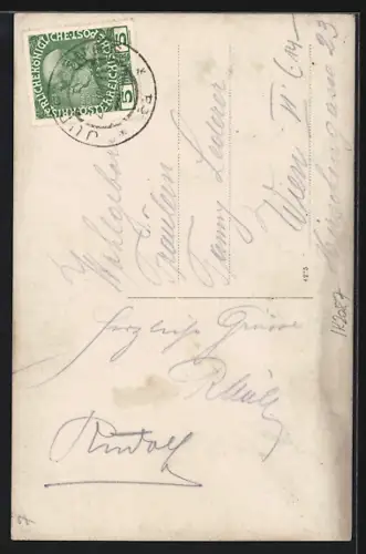 AK Judenburg, Teilansicht mit Bergen