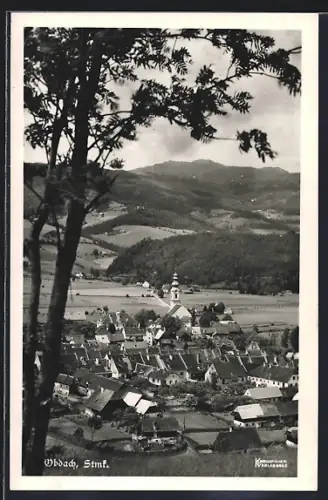 AK Obdach /Stmk., Teilansicht mit Kirche