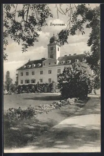 AK Mureck /Stmk., Blick auf das Schloss Brunnsee