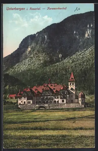 AK Ferlach, Unterbergen im Rosental, Hotel Karawankenhof