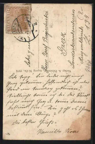 AK St. Jakob im Walde, Ortsansicht mit der Kirche