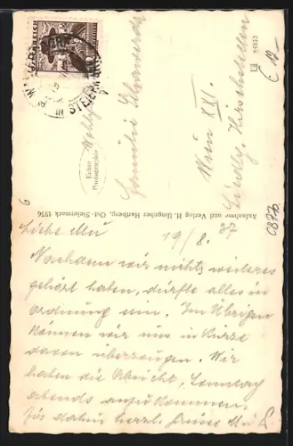 AK Bad Waltersdorf /Ost-Stmk., Strassenpartie mit Kirche