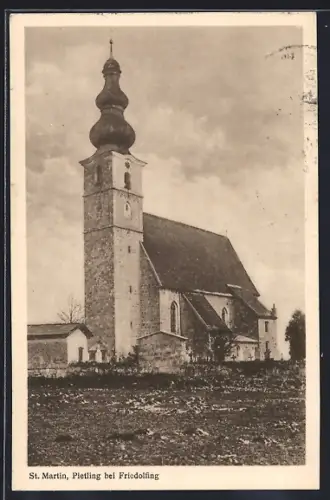 AK Pietling b. Friedolfing, Kirche St. Martin