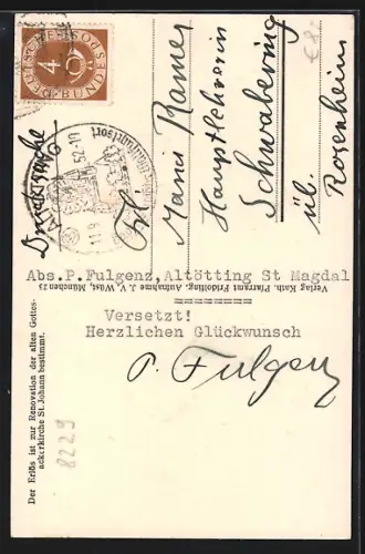 AK Pietling b. Friedolfing, Kirche St. Martin