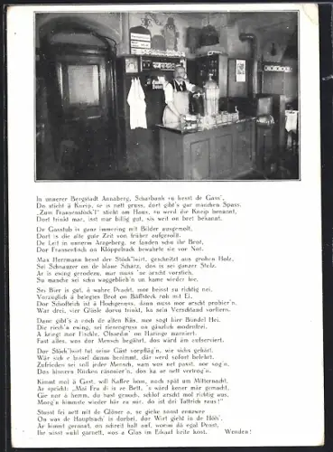 AK Annaberg i. E., Restaurant Zum Fransenstöckel, Inh. Max Herrmann