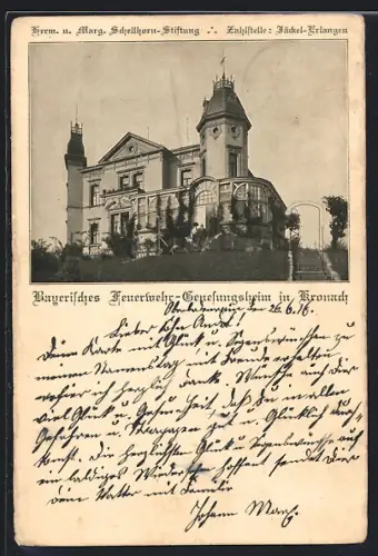 AK Kronach / Bayern, Bayerisches Feuerwehr-Genesungsheim