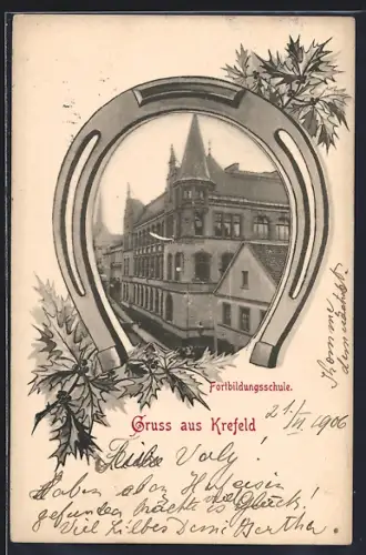 AK Krefeld, Fortbildungsschule, Hufeisen