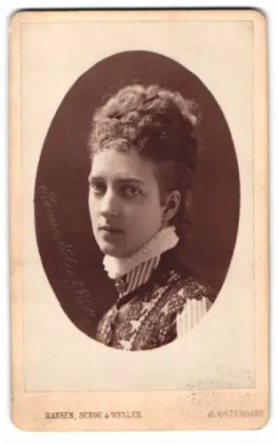 Fotografie Hansen Schou & Weller, Kjøbenhavn, Østergade 15, Alexandra von Dänemark, Queen Consort von England
