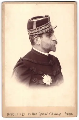 Fotografie Benque & Co., Paris, Georges Boulanger, General de Division, Begang 1891 Selbstmord am Grab seiner Frau