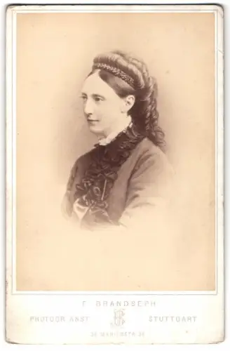Fotografie F. Brandseph, Stuttgart, Marienstr. 36, Königin Olga von Württemberg, Olga Nikolajewna Romanow
