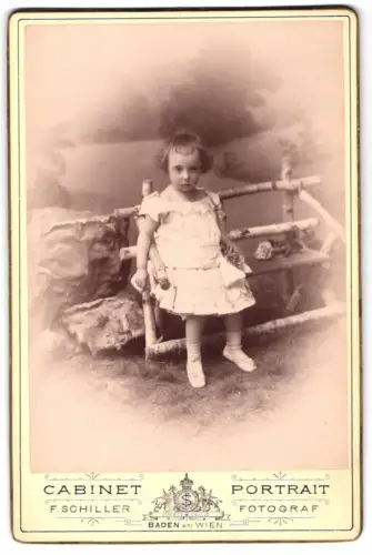 Fotografie Friedrich Schiller, Baden bei Wien, Maria de las Mercedes de Borbon, Prinzessin beider Sizilien als Kind